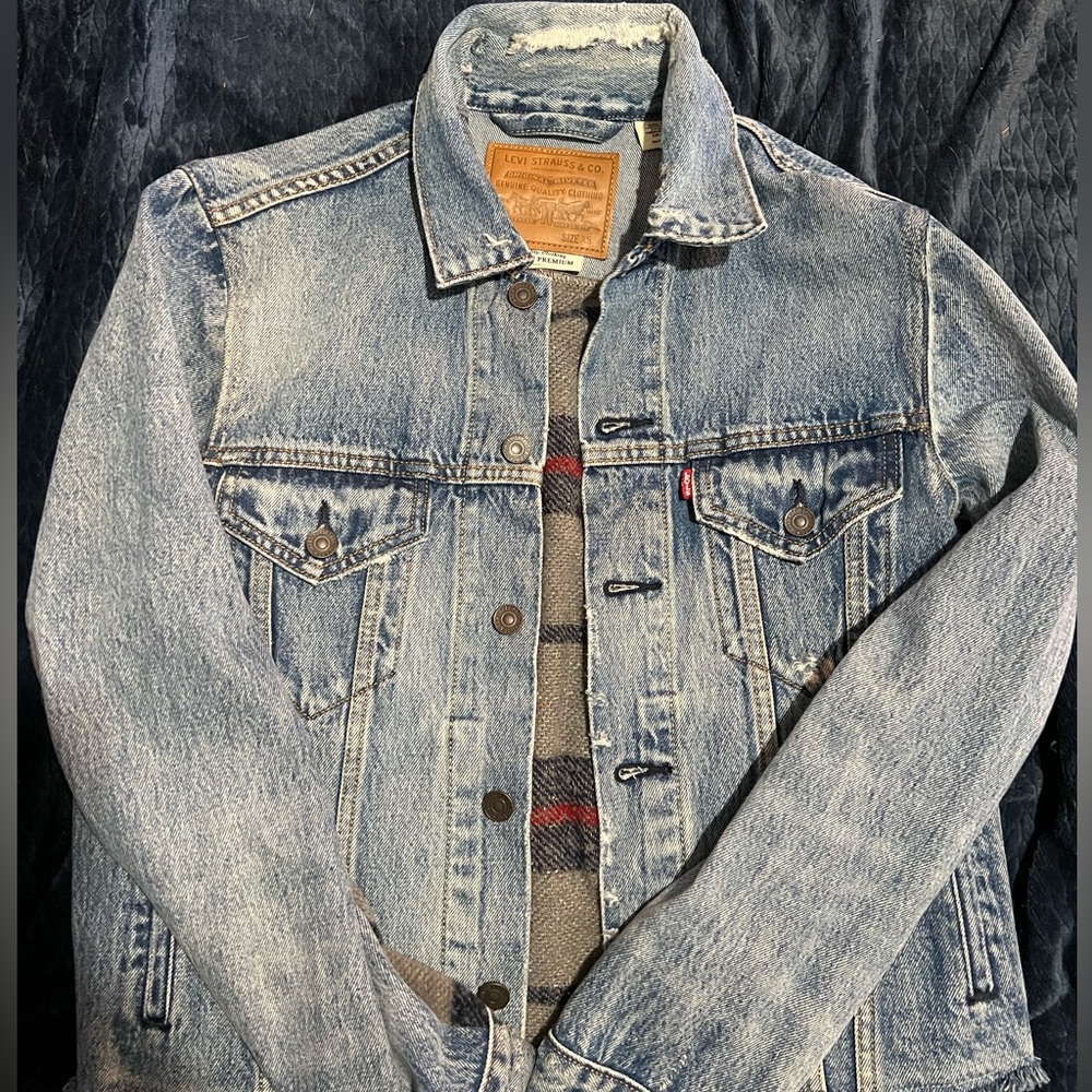 Levi’s blanket patch denim trucker jacket